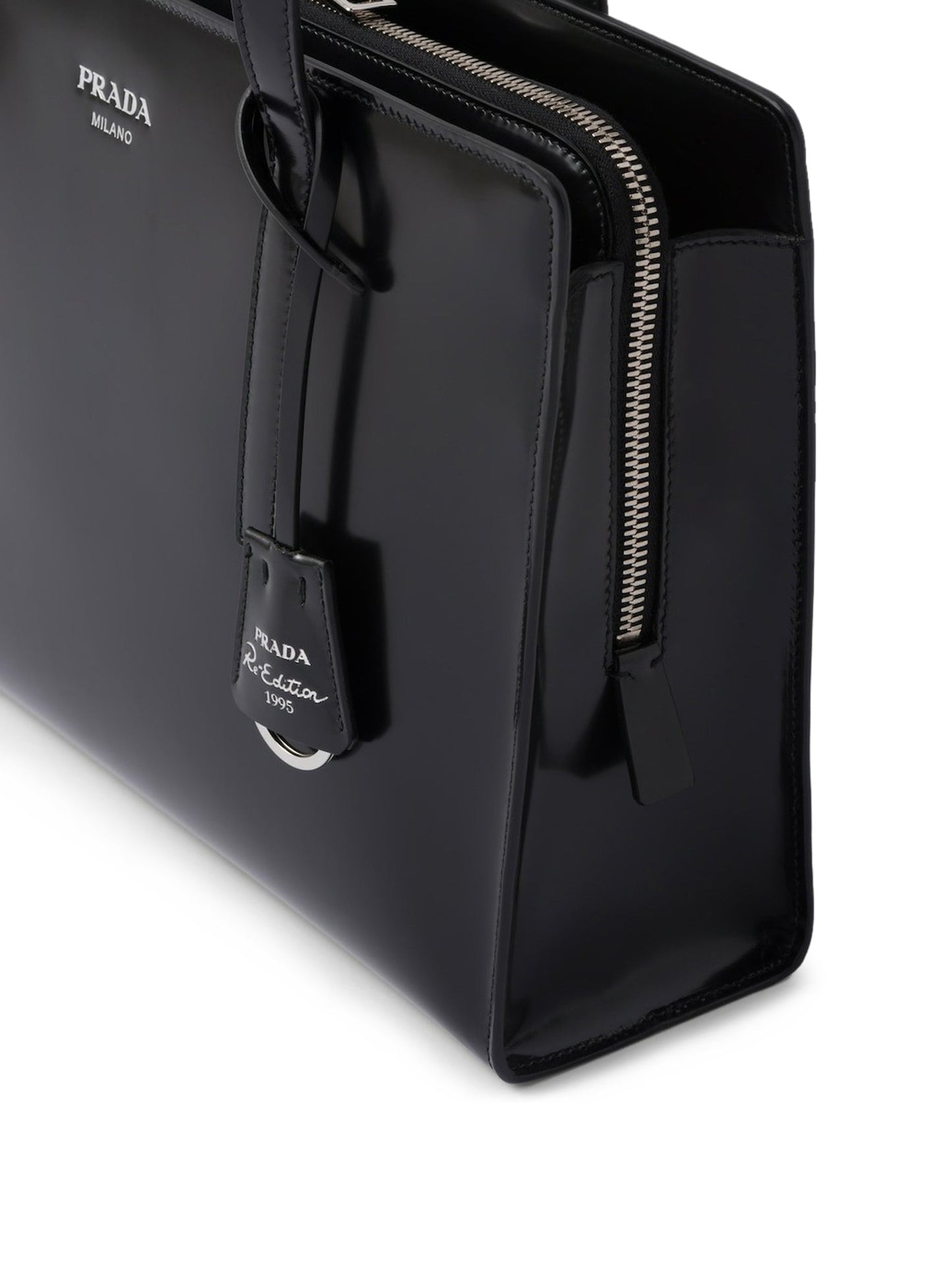 Prada Re-Edition 1995 - Borsa medium in pelle spazzolata